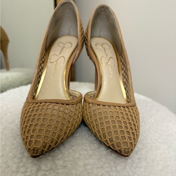 Jessica Simpson nude Pierre Woven pointed toe pump/stiletto - Picture 5 of 9